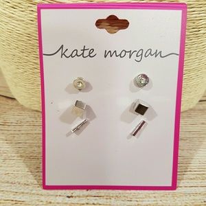 Kate Morgan Jewelry - 💎BOGO NWT Set of 3 Geometric Stud Earrings Kate Morgan Jewelry - 💎BOGO NWT Set of 3 Geometric Stud Earrings